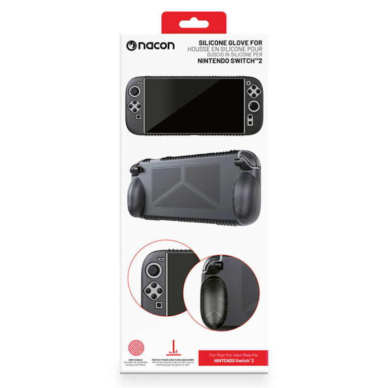 nacon black silicone glove for nintendo switch 2