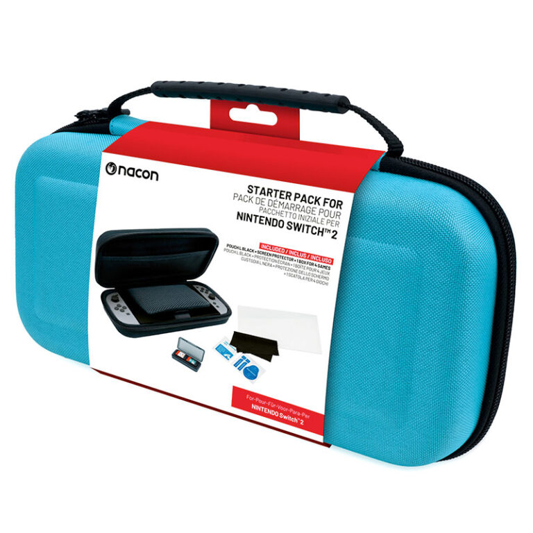 nacon blue case and protection pack for nintendo switch 2