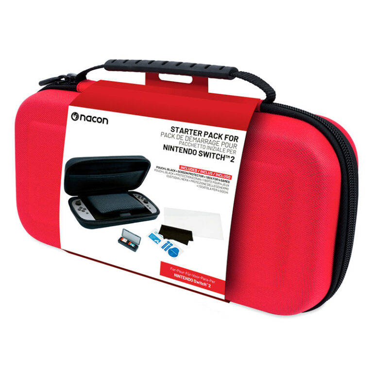 nacon red case and protection pack for nintendo switch 2