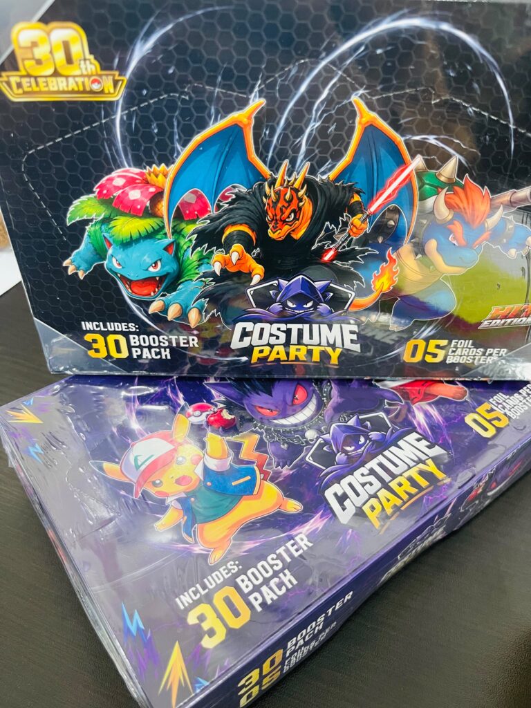 [PRE-ORDER] Pokémon Costume Party Full Release HIT Edition Trading Card Box – 30 Booster Packs & Illustration Hit Cards