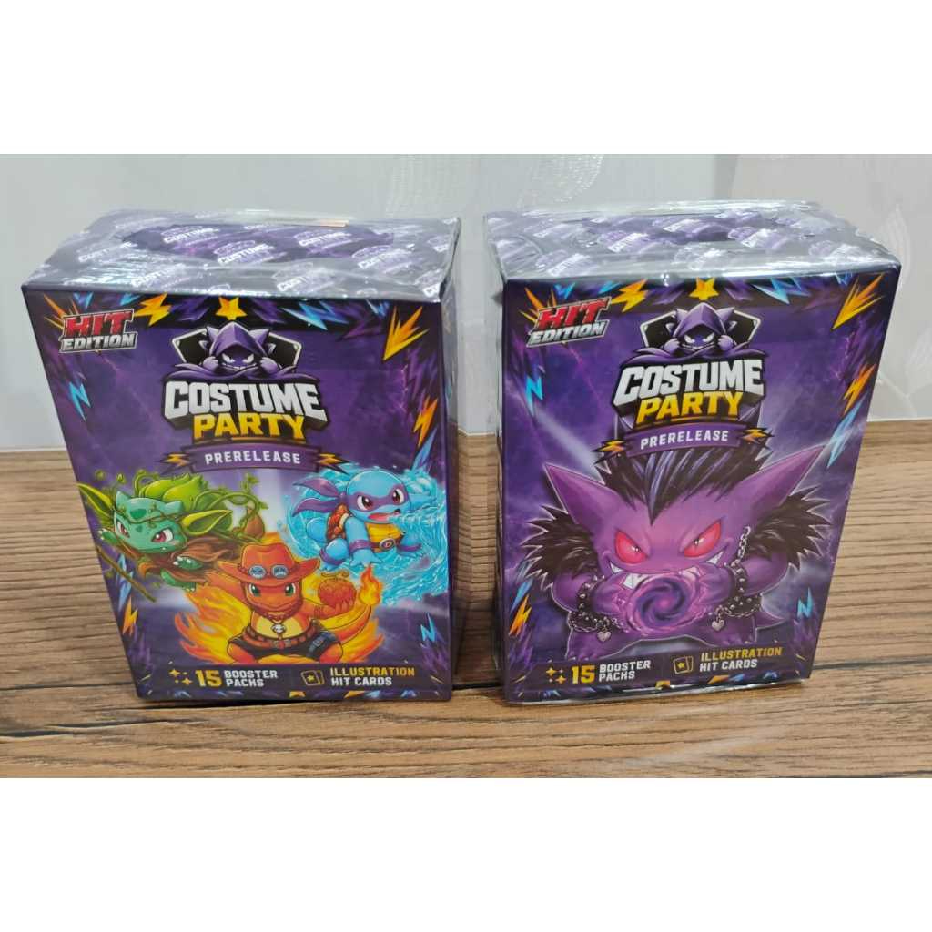 [PRE-ORDER] Pokémon Costume Party Prerelease HIT Edition Trading Card Box – 15 Booster Packs & Illustration Hit Cards