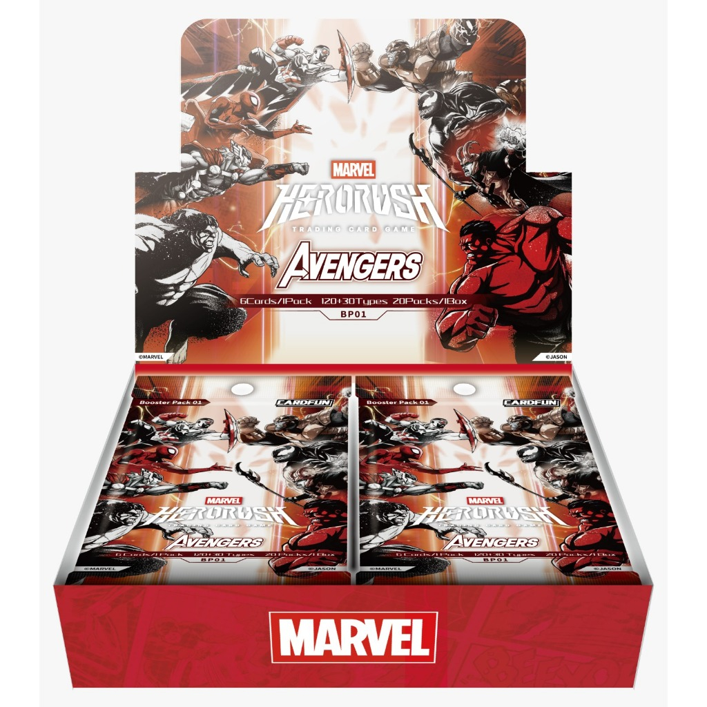 [PRE-ORDER][1 CASE] CardFun Marvel Hero Rush TCG The Avengers Booster Box